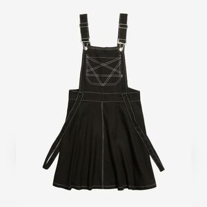 Royal Bones Women's Dress S Black Star Overall Pocket Goth **CLEARANCE**